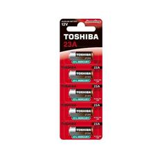 Cartela Pilha Bateria Alcalina 12V 23A Toshiba - 5 Unidades