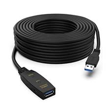 Cabo USB 3.0 Macho x USB 3.0 Fêmea Ativo 30m
