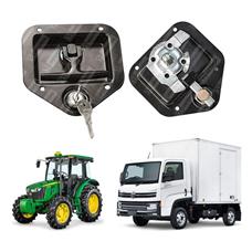 Kit 2 Maçaneta Puxador Externo Carro Agrícola Baú Motor Home - UN / 2