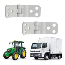 Par 2 Dobradiças Porta Linha Agrícola Baú Cabine Uso Geral - UN / 2