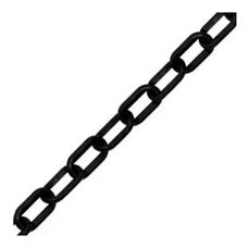 Corrente Plástica Pedestal Elo Pequeno Preta 10m Plastcor Cor Preto