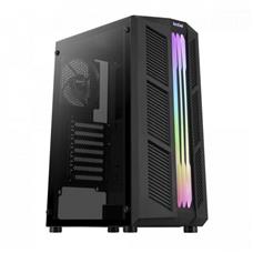 Gabinete Gamer Aerocool Prime Preto RGB Lateral Vidro