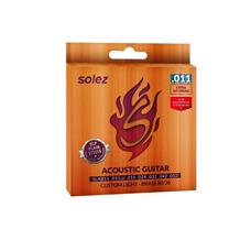 Jogo De Cordas P/violão Solez Brass 80/20 0.011'/0.052' Slab11