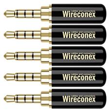 Kit 05 Conectores P2 Trrs Linha Wc 2314 Wireconex