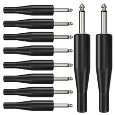 Kit 10 Conectores P10 Mono Preto Wc 181 Wireconex