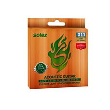 Jogo De Cordas P/violão Solez P.bronze 0.011'/0.052' Slapb11