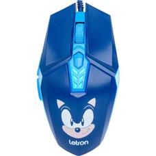 Mouse Gamer Letron Sonic 3600dpi RBG Azul
