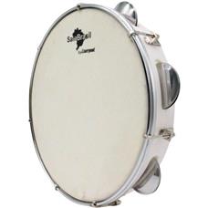 Pandeiro 10” Premium Pele Branca SamBrasil Liverpool Branco