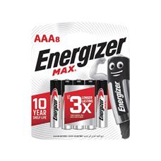 Pilha Alcalina Max Aaa Cart 8 Sm-96 Energizer