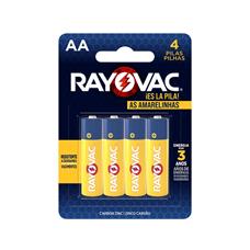 Pilha Zinco Aa4 Rayovac Amarelinhas Cartela Com 04 Unidades