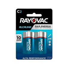 Pilha Alcalina Rayovac 'c' (cartela Com 2 Unidades) 20120