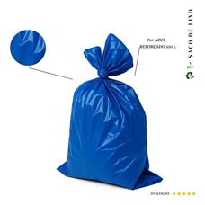 Saco De Lixo 100l Reforçado Azul 50 Und