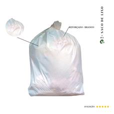 Saco De Lixo 20 Litros Reforçado Branco - 50 Unidades