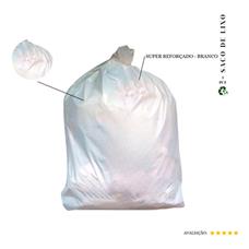 Saco De Lixo 40 Litros Super Reforçado Branco - 100 Unidade