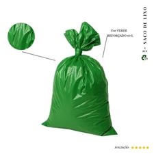 Saco De Lixo 60l Reforçado Verde 50 Und
