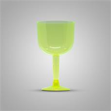 Taça Pit 500 Gin 8 Unidades 500ml Acrilico Amarelo