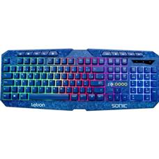 Teclado Gamer Letron Sonic USB Led Azul