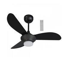 Ventilador de Teto Ventisol Mistral 3 Pás Preto Bivolt