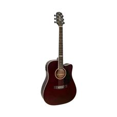 Violão Giannini GF1D CEQ Eletroacústico Aço Translucent Dark Wine Dark Wine