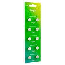 10 Baterias Alcalinas Ag10 Lr1130 Lr54 Elgin