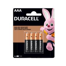 4 Pilhas Alcalinas Aaa Palito Duracell