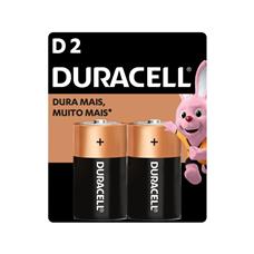 2 Pilhas Alcalinas D Duracell