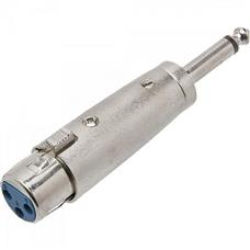 Adaptador P10 Mono x XLR Cannon Fêmea Metal ADAP0028 Prata Storm - PCT / 5