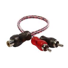 Cabo Audio Automotivo Y Rca Fêmea 2 Rca Macho 20 Cms Storm