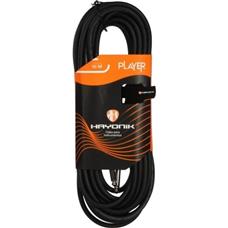 Cabo Para Instrumento Injetado Hayonik Player P10 10m Preto