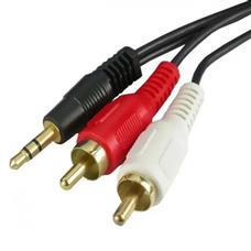 Cabo P2 Stereo X 02 Rca Gold 1.8m Storm 10 Unidades