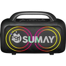 Caixa de Som Sumay CSP1318 PowerBlack 150w Bluetooth Com Microfone Preta