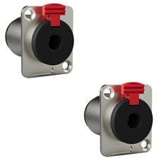 Conector 1/4 Fêmea Painel Trs Wc 195 Wireconex 02 Unidades