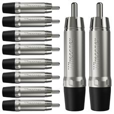 Conector Plug Rca Macho Wc 1212 Bk  Wireconex 10unidades