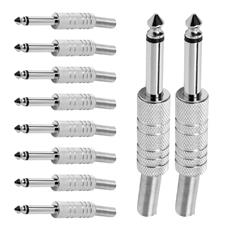 Conector P10 Macho Mono Niquel Com Mola Storm 10 Unidades