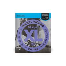 Cordas Para Guitarra D Addario Xl Nickel Wound Exl115-b .011-.049 Com Corda Extra Pl011