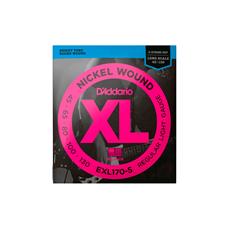 Cordas Para Baixo D Addario Xl Nickel Wound Exl170-5 5 Cordas Escala Longa .045-.130