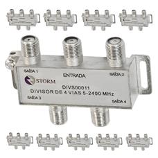 Divisor De Antena 1x4 5-2400mhz Satelite Storm 10 Unidades