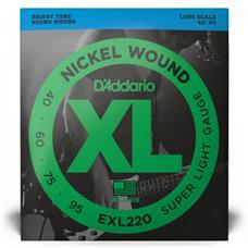 Encordoamento Baixo 4 Cordas .040-.095 XL Nickel EXL220 D Addario