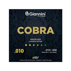 Encordoamento Giannini P/violão Bronze 85/15 0.010' Geefle