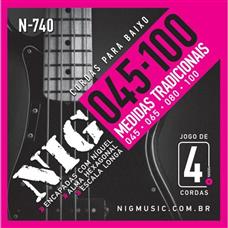 Encordoamento Para Baixo 4 Cordas .045 N740 NIG