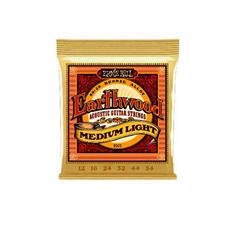 Encordoamento P/violão Aço Earthwood Media Leve 80/20 Bronze Ernie Ball 012'-054' P02003