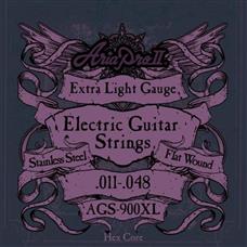 Encordoamento Para Guitarra Flat Wound .011 AGS900XL Aria Pro II