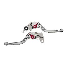Manete Moto X Super Bike Par C/ Regulagens 3/4dedos Prata Ya