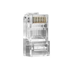 Kit 50 Conectores UTP Rj45 Cat5e Cat6 Instalação Rápida CONEX 1000 Intelbras