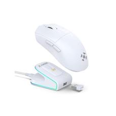 Mouse Wireless com Dock de Carregamento Magnético Fortrek Loyal Branco