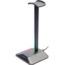 Suporte Para Headset RGB com Hub USB 2 entradas Fortrek Nexus