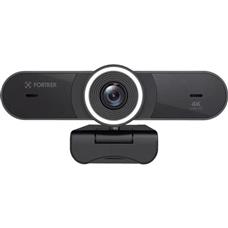 Webcam Vision 40 Fortrek 4K Ultra HD Com Ring Light Para Videochamadas