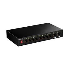 Switch Não Gerenciável PoE 10 Portas 8 Portas Fast Ethernet PoE e 2 Portas Uplink S1110F-P Intelbras