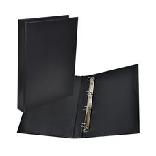 Fichário Ofício 4 Argolas Plástico Preto 