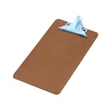 Prancheta Eucatex Mini Ofício Memorando 14cm x 24cm Garra Metal 